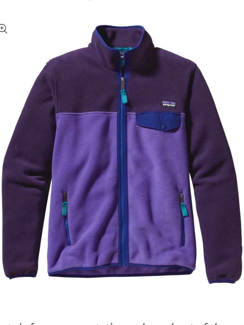 Patagonia Purple full zip Fleece Jacket
